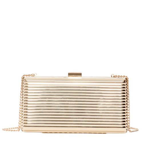 Cartera clucth Sfera color dorado para mujer