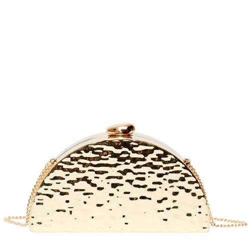 Cartera clucth Sfera color dorado para mujer
