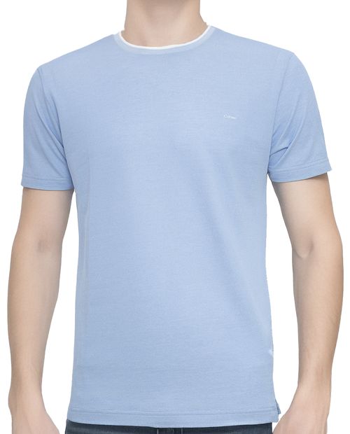 Camiseta Carven celeste sólida para hombre