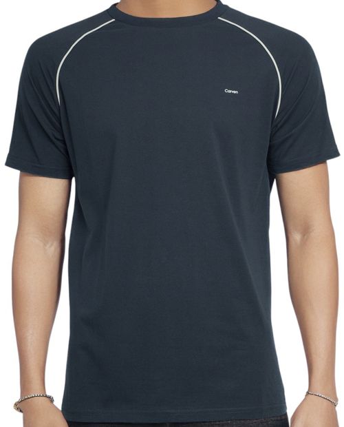 Camiseta Carven navy sólida para hombre