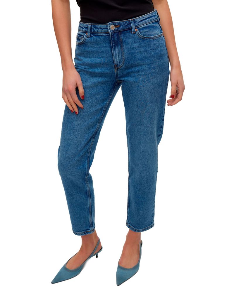 104841129-Jeans-Vero-Moda-straight-largo-32---azul-de-cintura-media-para-dama