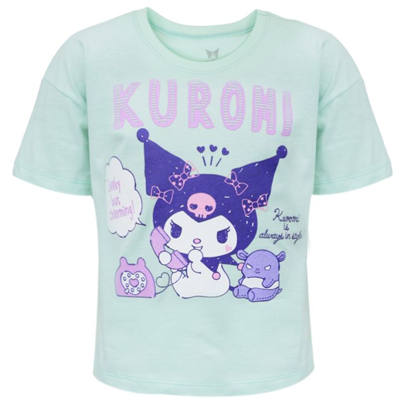 Pijama-de-2-piezas-verde-con-estampado-de-Kuroni-para-niña-104774247