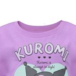 Blusa-morada-con-estampado-de-Kuromi-para-niña-104774283