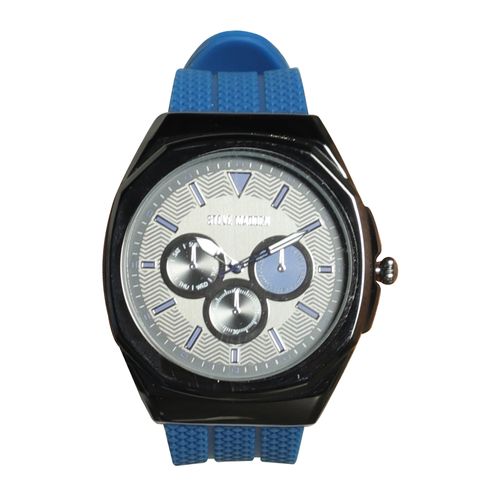 Reloj Steve Madden análogo cronógrafo silicón azul para hombre