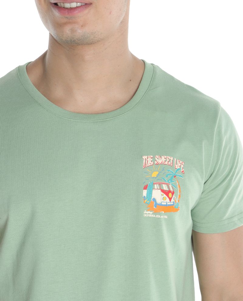 104794348-Camiseta-Orange-verde-con-estampado--The-Sweet-Life--para-hombre