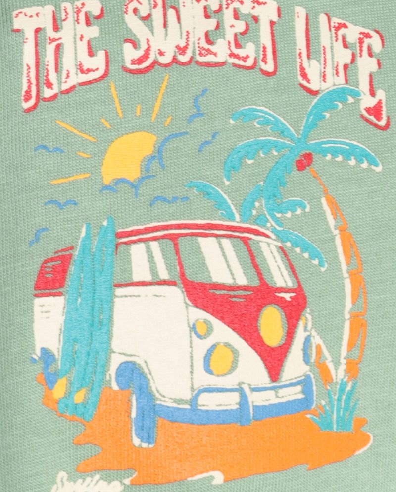 104794348-Camiseta-Orange-verde-con-estampado--The-Sweet-Life--para-hombre