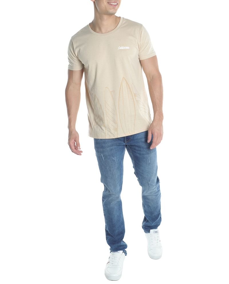 104794356-Camiseta-Orange-beige-con-estampado-de-surf-para-hombre