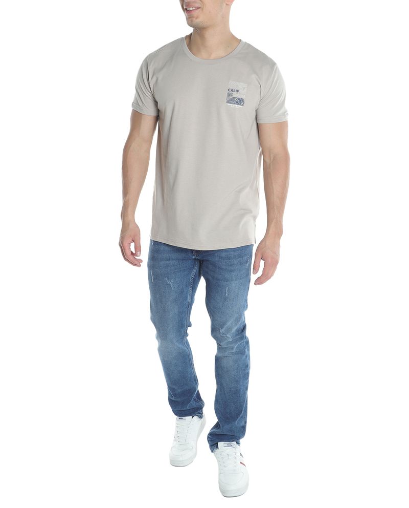 104794360-Camiseta-Orange-gris-con-estampado--California--para-hombre