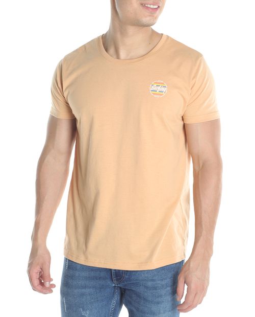 Camiseta Orange anaranjado claro estampada "surfing" para hombre