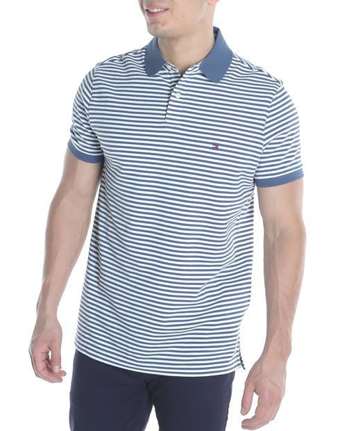 Camisa polo regular fit Tommy Hilfiger bicolor rayada para hombre