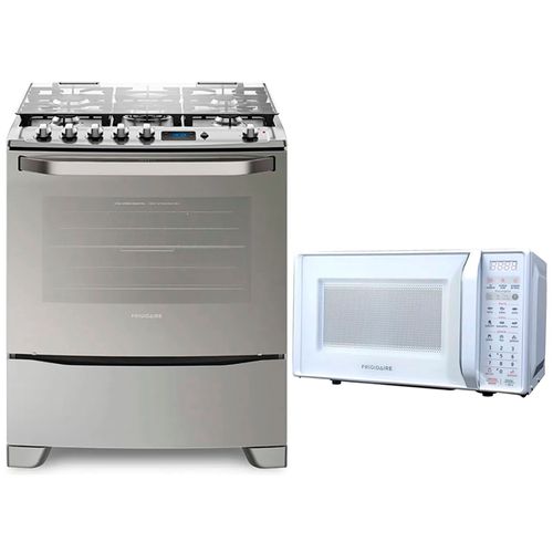 Combo cocina a gas 30" Frigidaire + Microondas Frigidaire 0.7 PCU