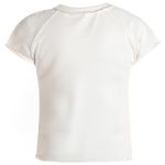 Blusa-beige-con-estampado-para-niña-104793607
