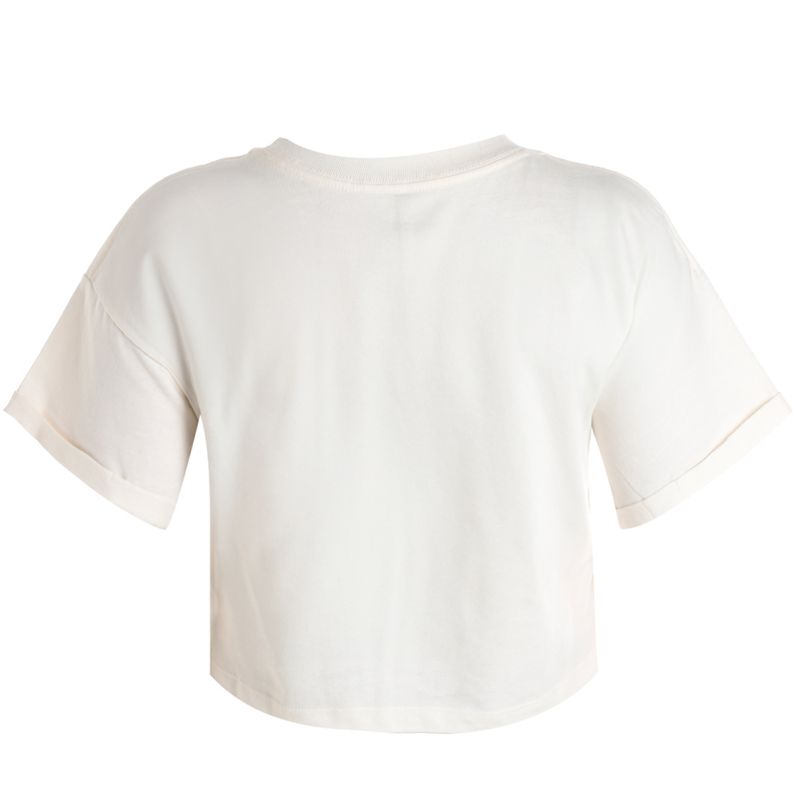 Blusa-beige-con-estampado-para-niña-104793583