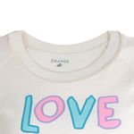 Blusa-beige-con-estampado-para-niña-104793607