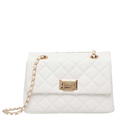 Cartera crossbody Aldo color blanco para mujer