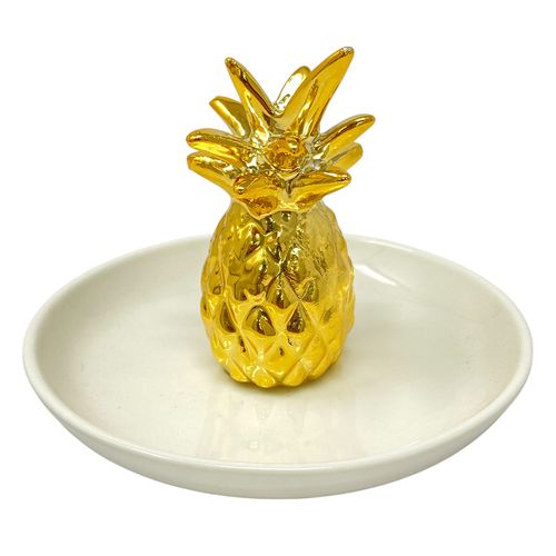 Joyero de bandeja con piña 7x9 cm