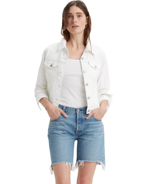 Chaqueta Levi's denim blanca manga larga para mujer