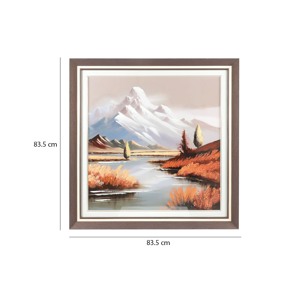 Cuadro paisaje de montaña 83.5x83.5cm - Siman Costa Rica