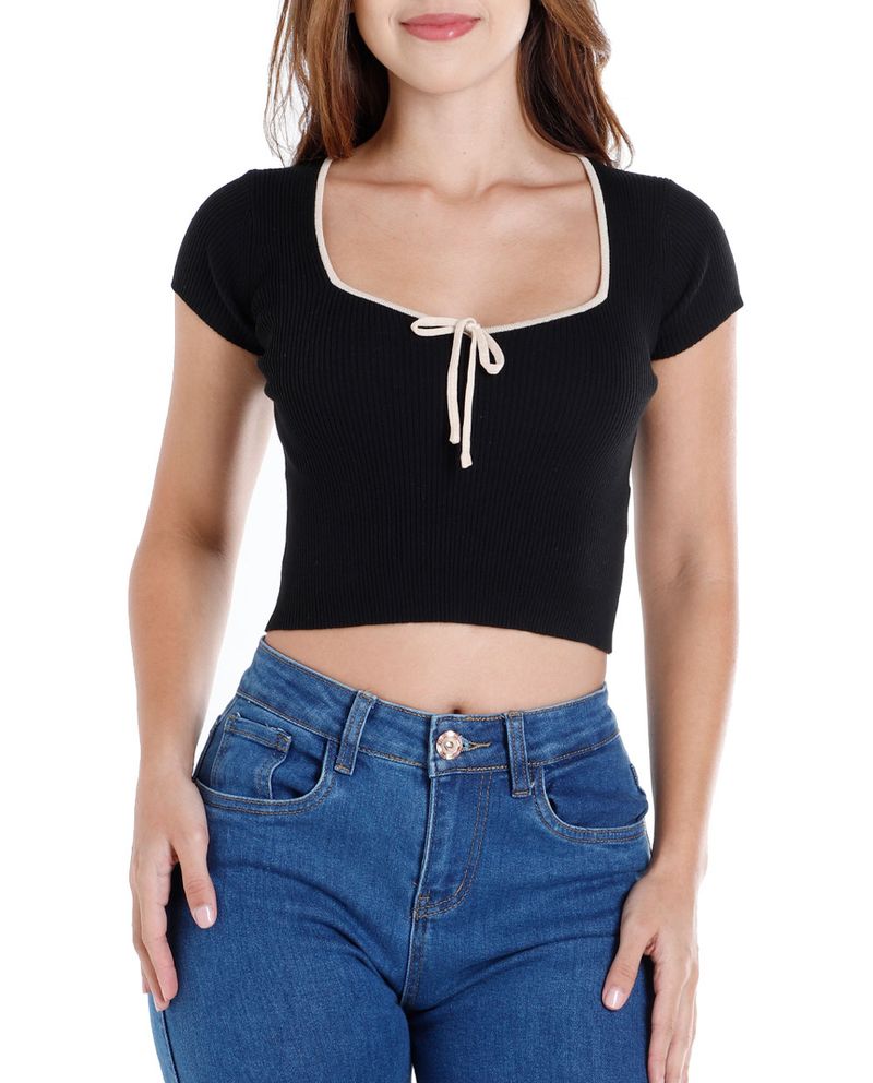 104724160-Blusa-Orange-crop-top-negra-manga-corta-para-mujer