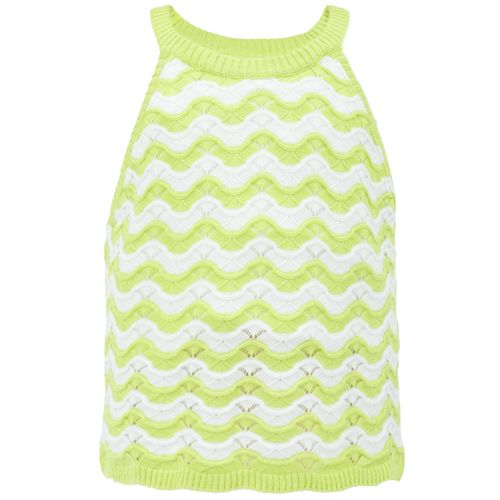 Blusa bicolor sólido para niña