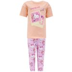Pijama-de-2-piezas-bicolor-con-estampado-de-Hello-Kitty-para-niña-104774259