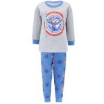 Pijama-de-2-piezas-bicolor-con-estampado-de-Capitan-America-para-niño-104832199