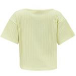 Blusa-amarilla-con-acanalado-para-niña-104785771