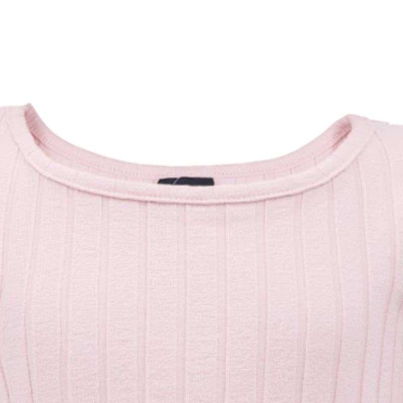 Blusa-rosada-con-acanalado-para-niña-104785763