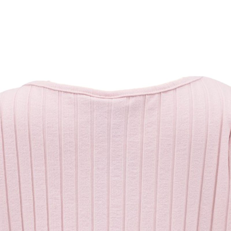 Blusa-rosada-con-acanalado-para-niña-104785763