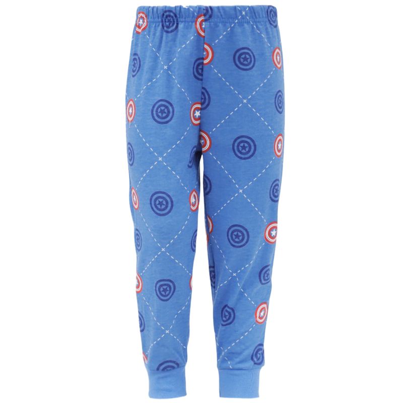 Pijama-de-2-piezas-bicolor-con-estampado-de-Capitan-America-para-niño-104832199
