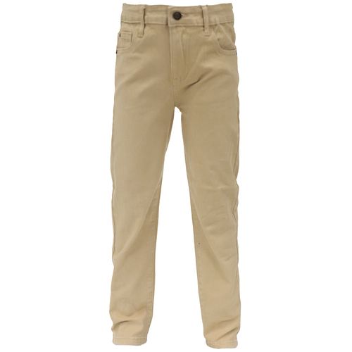 Jeans beige sólido para niño