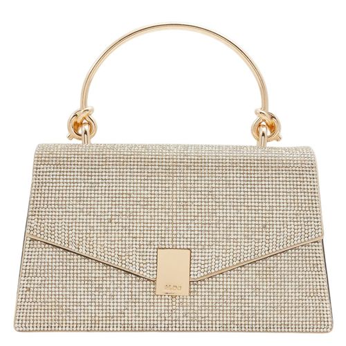 Cartera satchel Aldo color dorado para mujer
