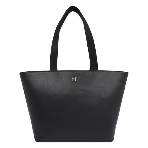 Cartera tote Tommy Hilfiger color negro para mujer