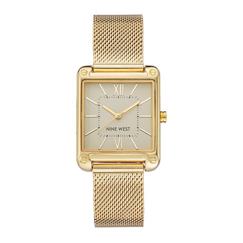 Reloj Nine West análogo metálico dorado mujer