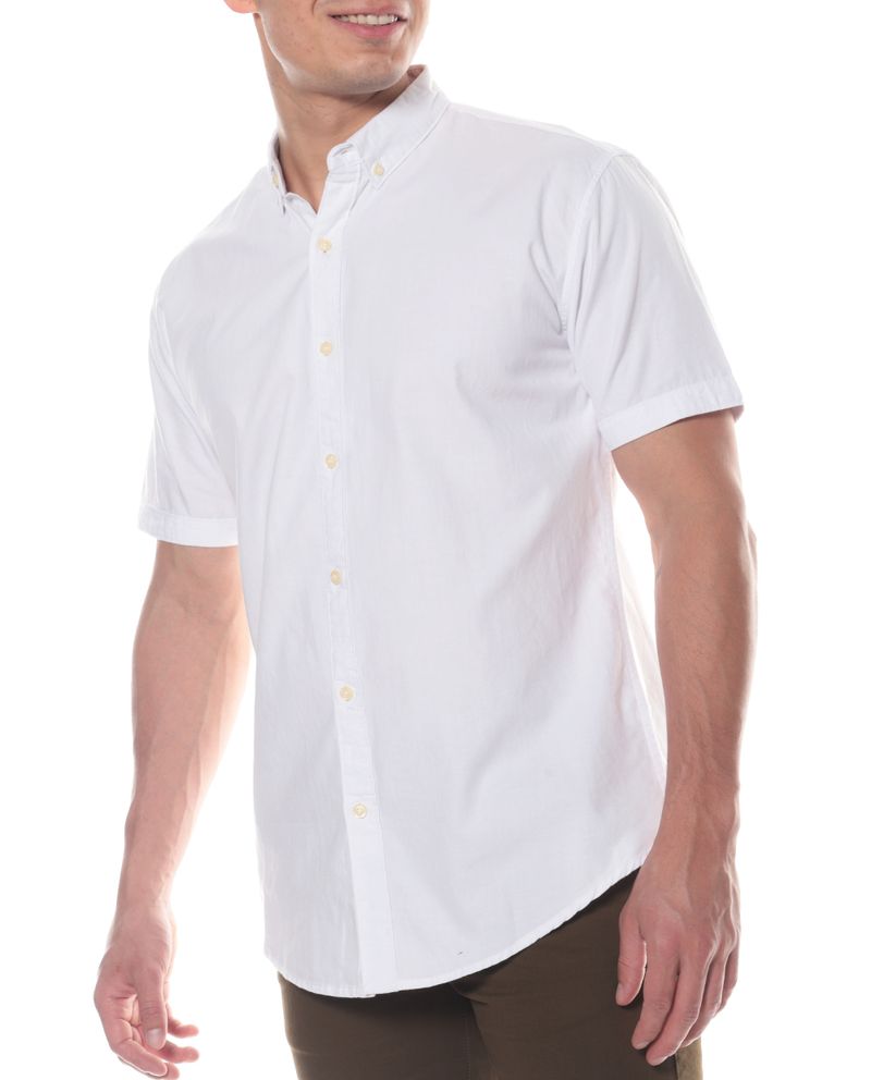 104693888-Camisa-casual-regular-fit-Gents-blanca-solida-para-hombre