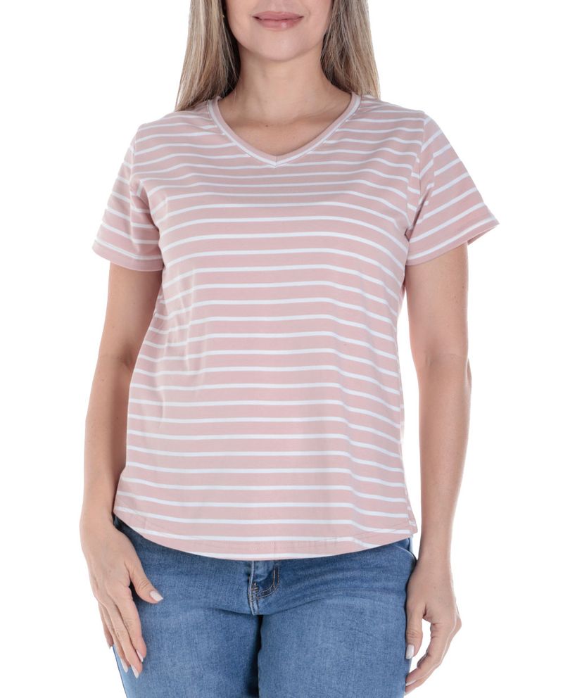 104790352-Camiseta-Nicolle-rayada-manga-corta-para-mujer