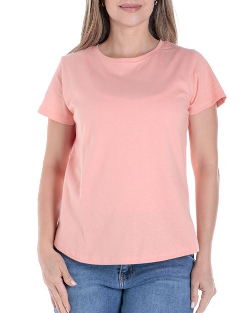 Camiseta Nicolle rosada manga corta para mujer