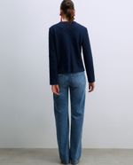 104832486-Chaqueta-Sfera-tweed-azul-para-mujer