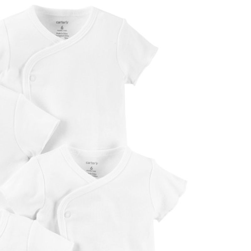 Set-de-5-camisetas-blancas-solido-para-bebe-niño-104846091