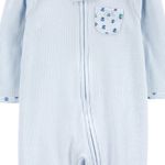 Pijama-celeste-bolsillo-estampado-para-bebe-niña-104846099