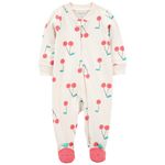 Pijama-bicolor-con-estampado-de-cerezas-para-bebe-niña-104846152