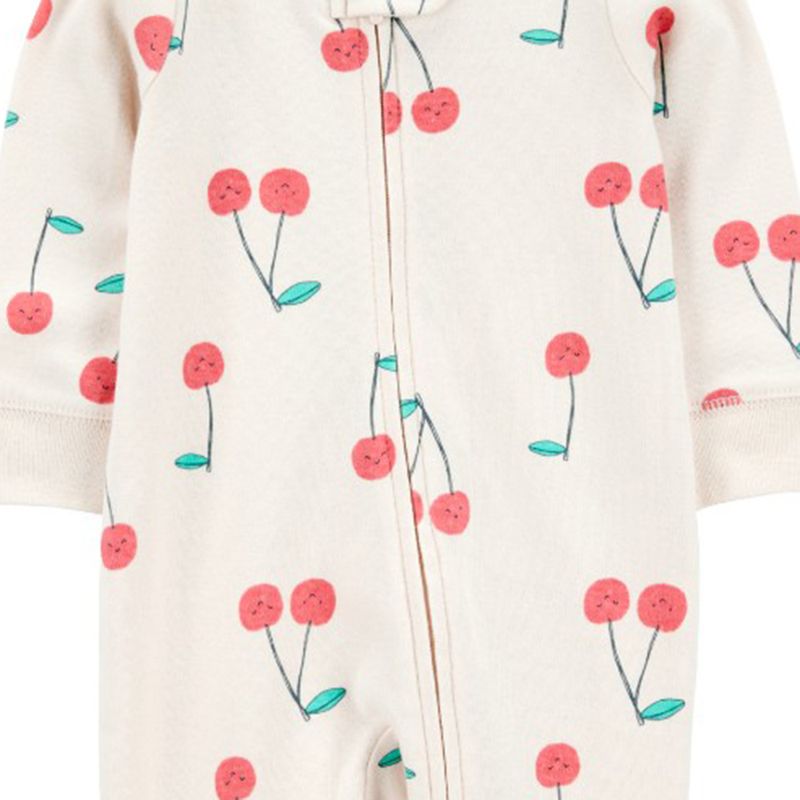 Pijama-bicolor-con-estampado-de-cerezas-para-bebe-niña-104846152