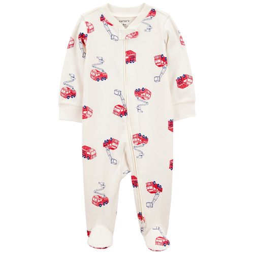 Pijama blanca con estampado para bebé niño