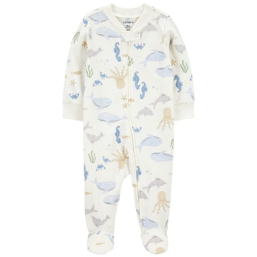 Pijama blanca con estampado para bebé niño