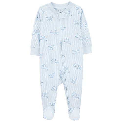 Pijama celeste con estampado de elefantes para bebé niño