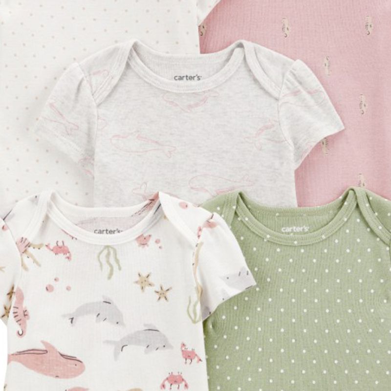 Set-de-5-mamelucos-multicolor-con-estampado-para-bebe-niña-104846204