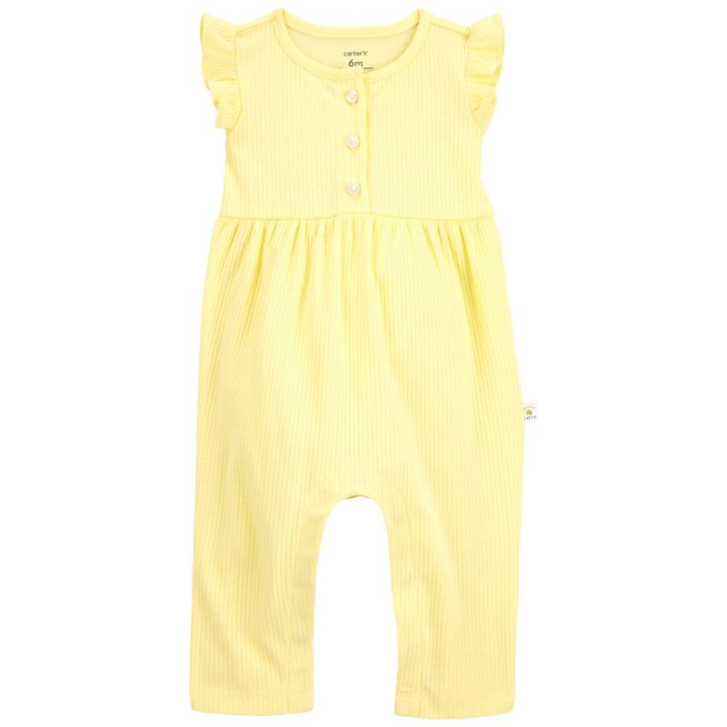 Jumpsuit-amarillo-acanalado-para-bebe-niña-104846249