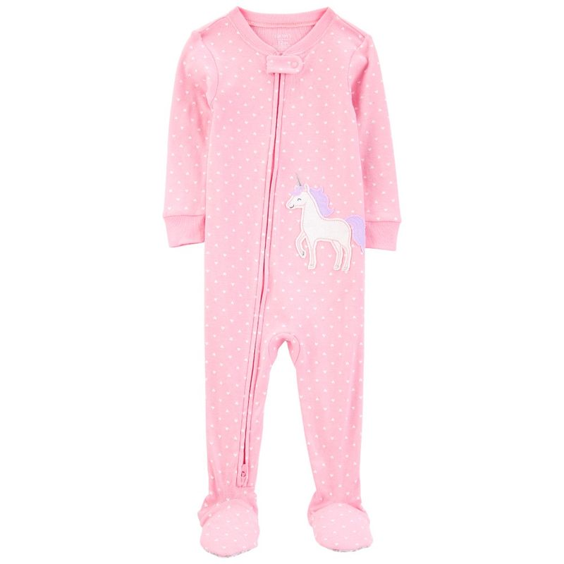 Pijama-rosada-con-estampado-de-corazones-para-bebe-niña-104846290