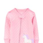 Pijama-rosada-con-estampado-de-corazones-para-bebe-niña-104846290