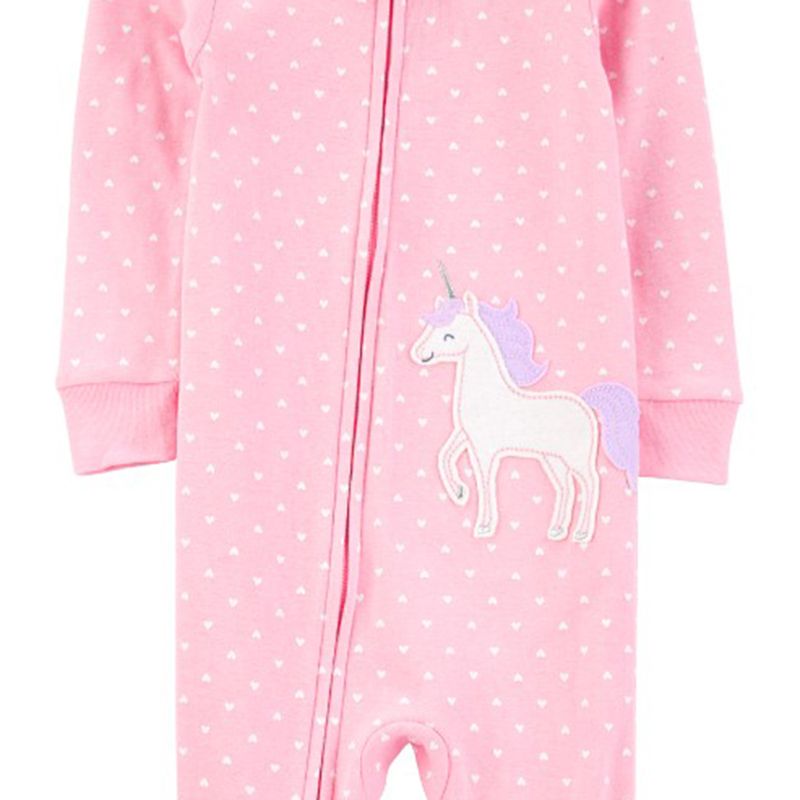 Pijama-rosada-con-estampado-de-corazones-para-bebe-niña-104846290